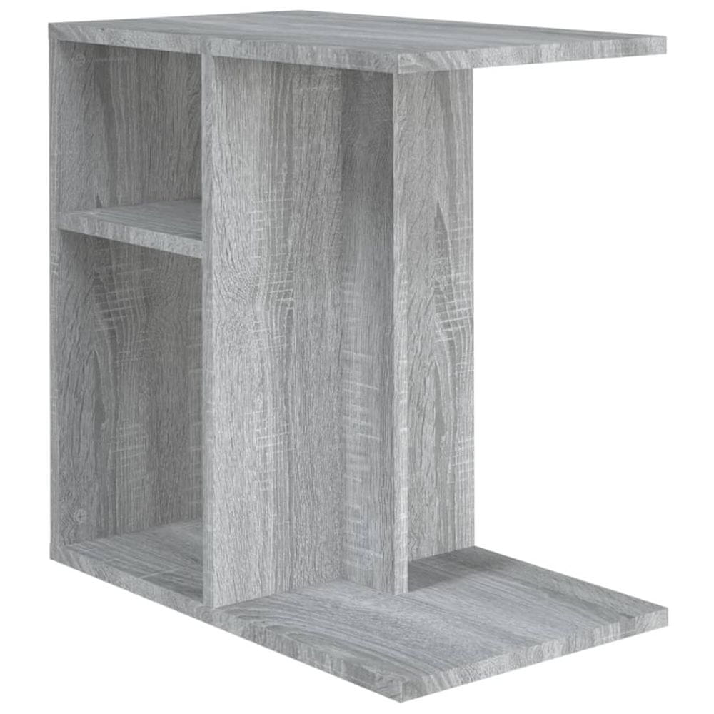Vidaxl Príručný stolík sivý dub sonoma 50x30x50 cm spracované drevo
